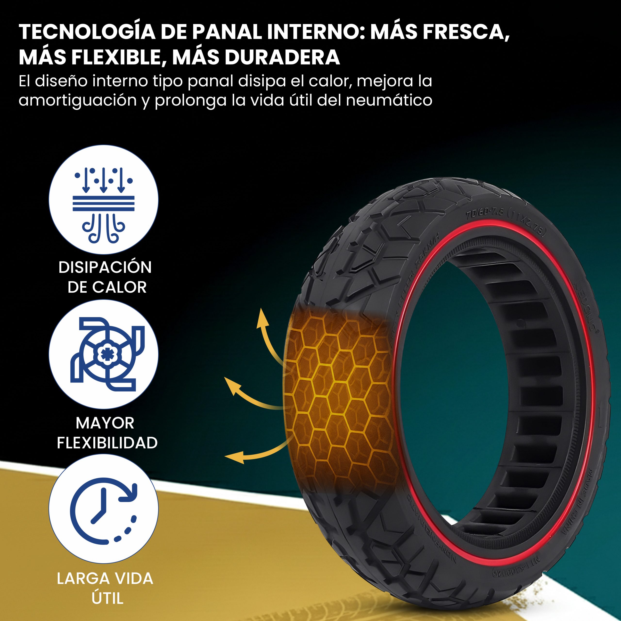 ANSENI Ruedas macizas ruota piena 11" 70/60-7.5 ZT3 Pro