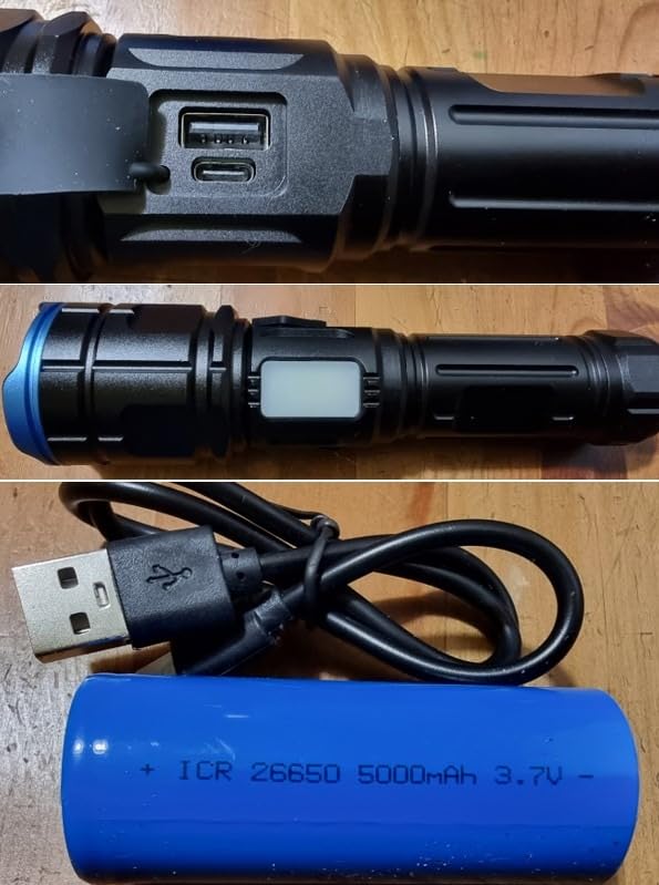 Wind&Moon Bicycle Headlights Torcia LED Ricaricabile Magnetica IPX6