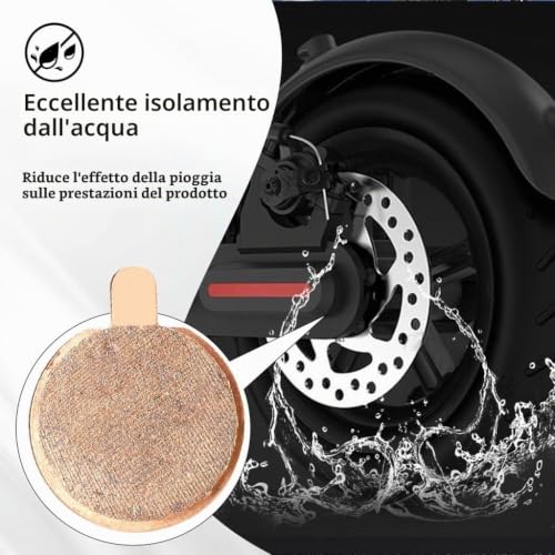 AIBIKU Pastiglie freno monopattino sinterizzate 2 paia Xiaomi