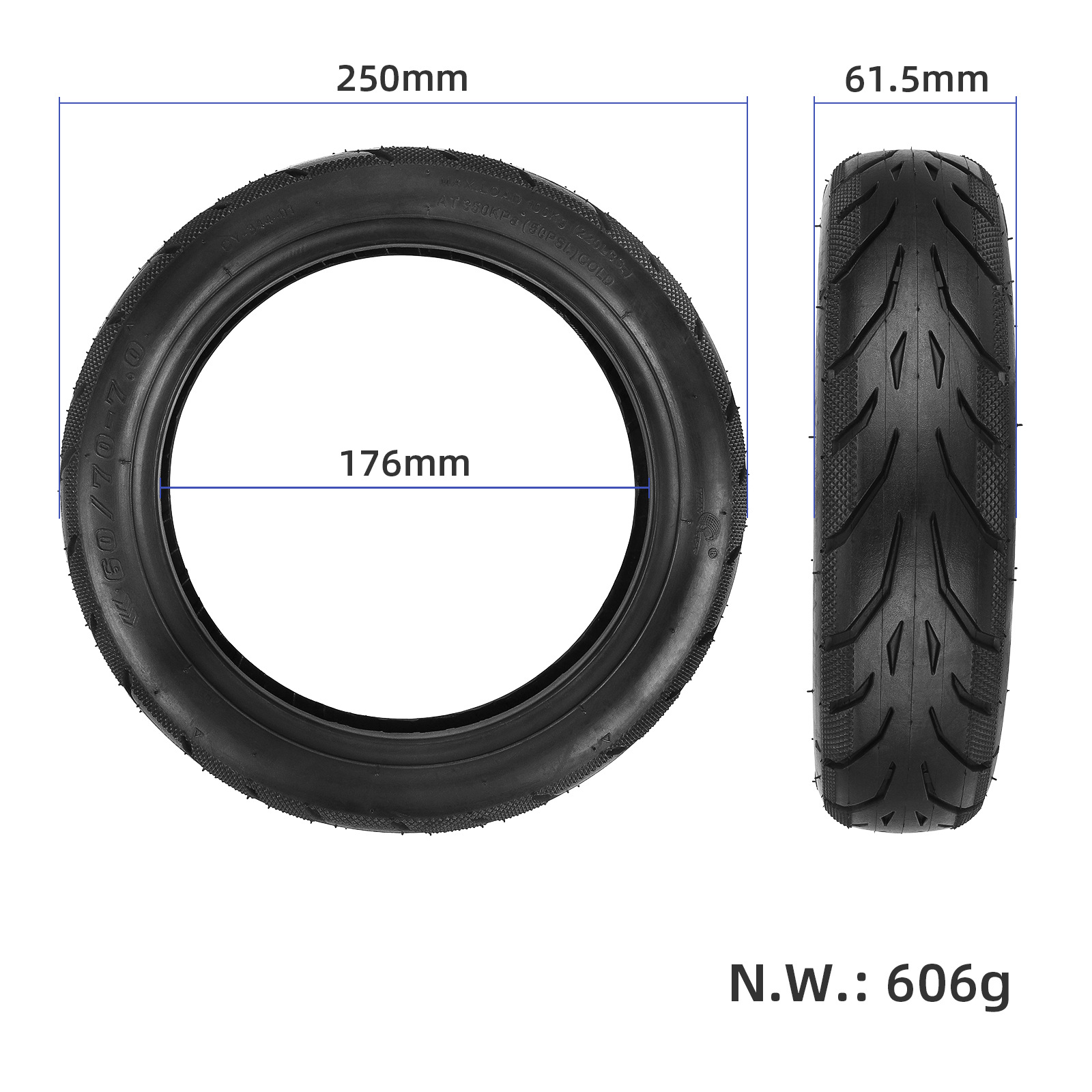 ANSENI Cubiertas 60/70-7 pneumatico monopattino Xiaomi 4 Pro 1 pz