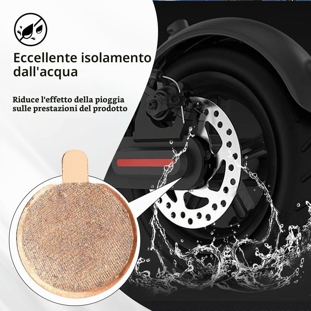 AIBIKU Pastiglie freno monopattino sinterizzate 2 paia Xiaomi