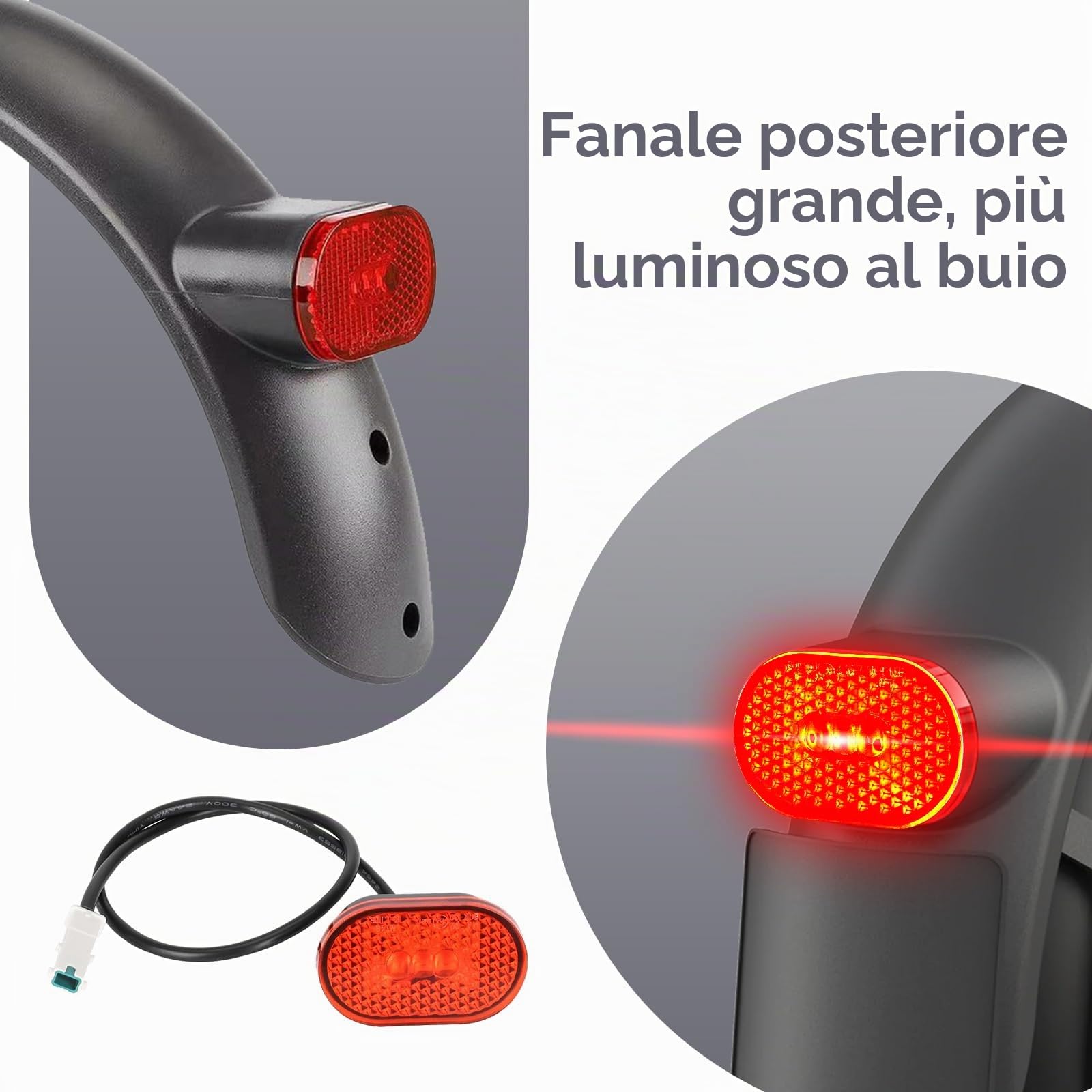 Aibiku Parafango Posteriore Monopattino Metallo Rinforzato Xiaomi