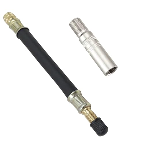Aibiku Adattatore Valvola Schrader 4cm+10cm Kit 2 Pezzi