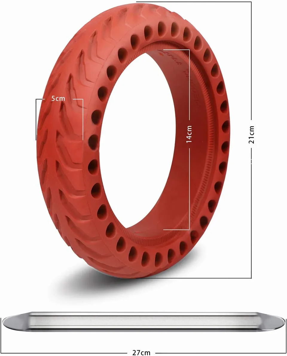 ANSENI Ruedas Macizas ruota piena 8,5x2 Xiaomi rossa 1pz