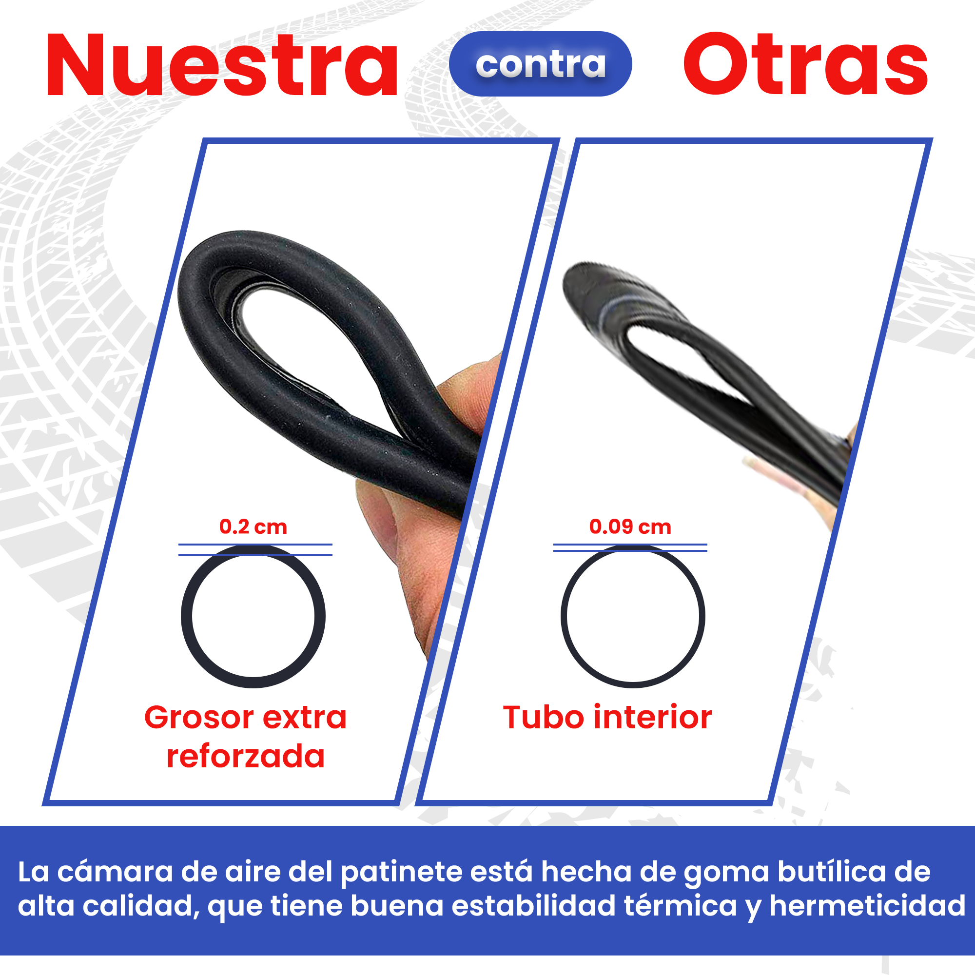 ANSENI Cámaras Camera Aria 8,5 Pollici Valvola Dritta 140g