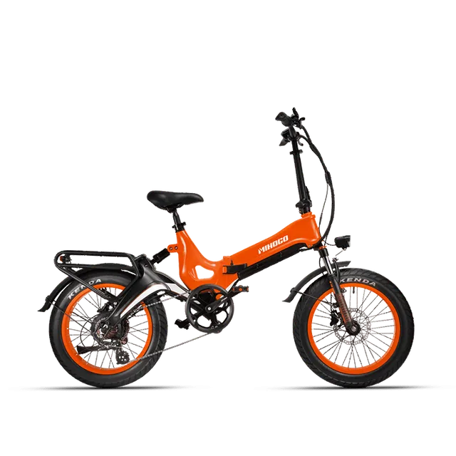 Mihogo NX e-bike arancione ruote classic fuoristrada